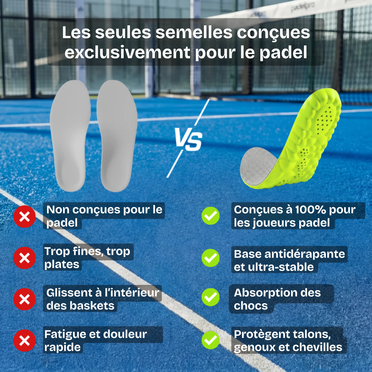 Semelles de Padel VibraPro